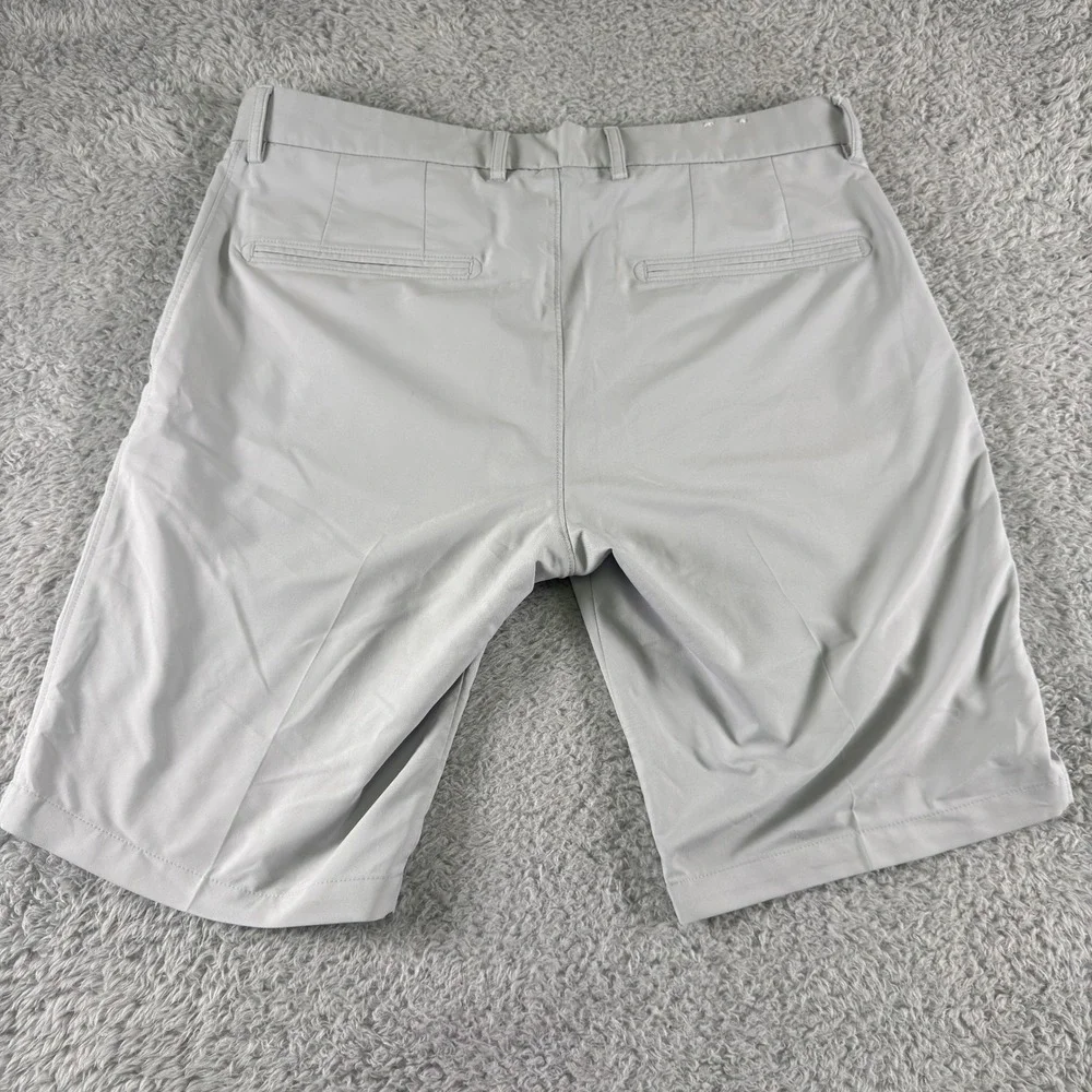 J.Lindeberg Somle Golf Shorts Mens 34 Light Grey Performance Technical GMPA05573